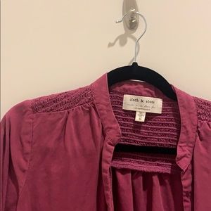 Cloth and Stone Magenta Button Up